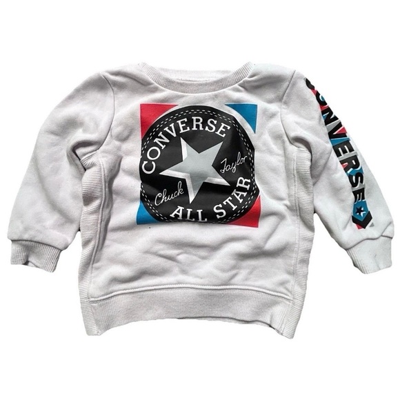 Converse Baby Sweatpants Sweatshirt Set Logo Size 12 Months - Picture 2 of 4